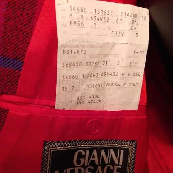 Vintage Versace Wool Blazer NWT - Picture 6 of 12